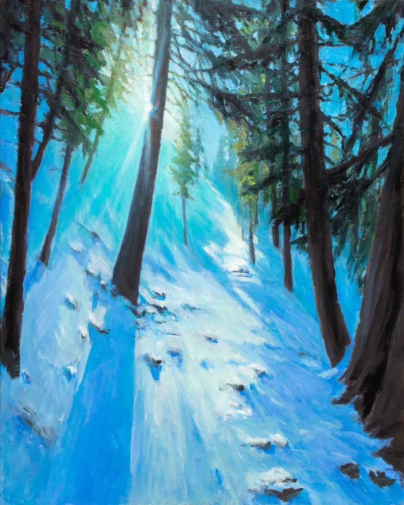 Frozen in blue